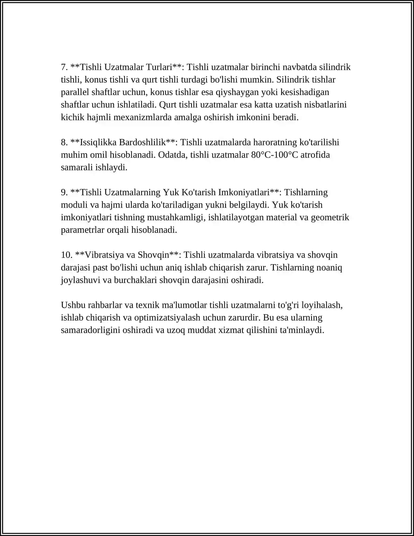 Tishli uzatmalar nazariy va amaliy asoslari 4