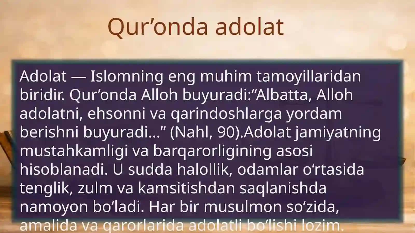 Halollik va adolat 4