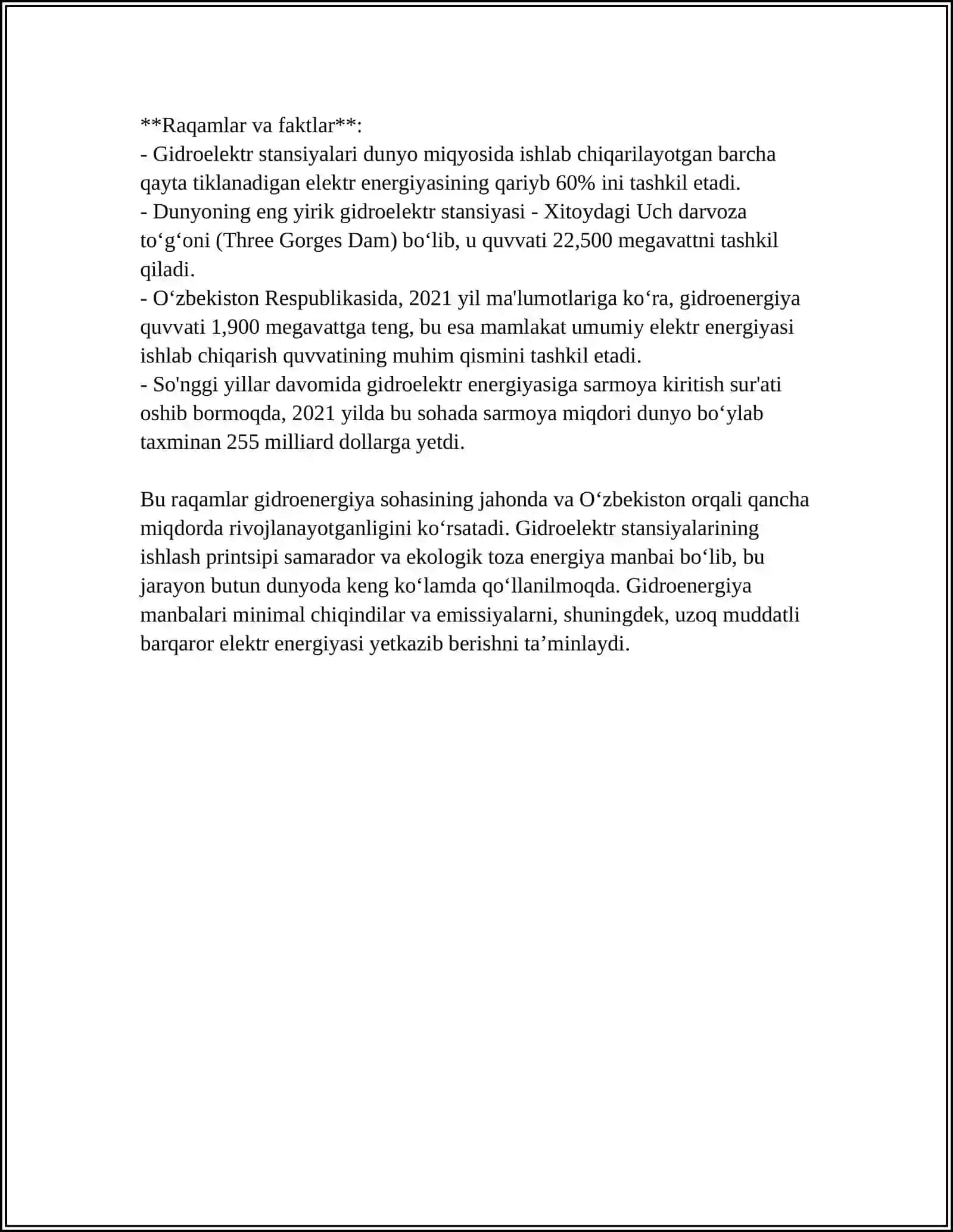 ELEKTR STANSIYALAR (GES, IES, AES) 4