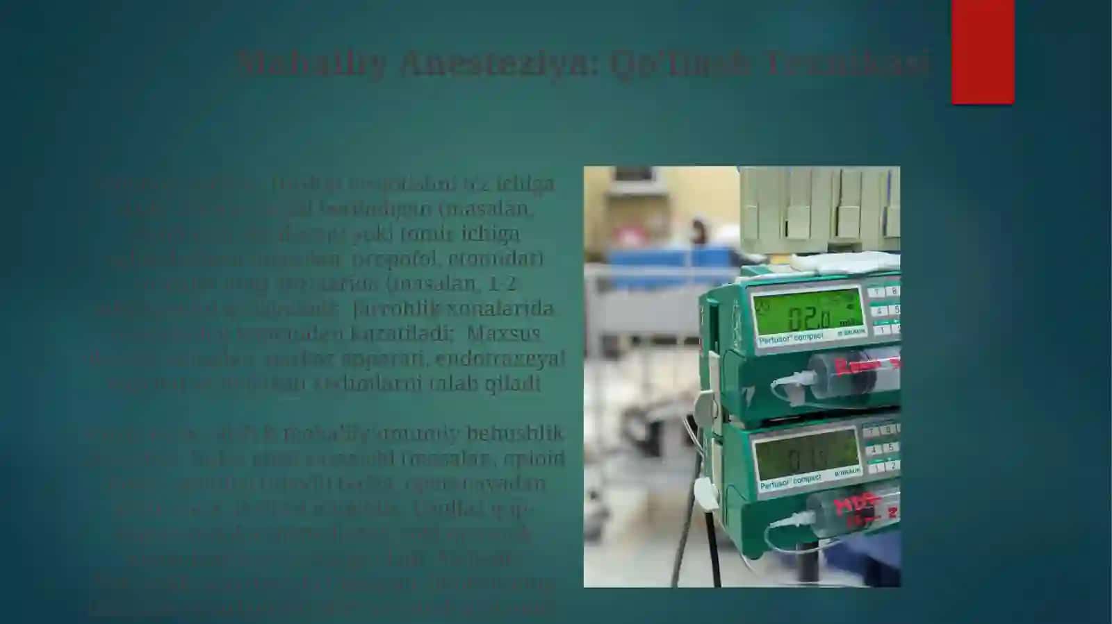 Umumiy Anesteziya: Monitoring va Boshqaruv 4