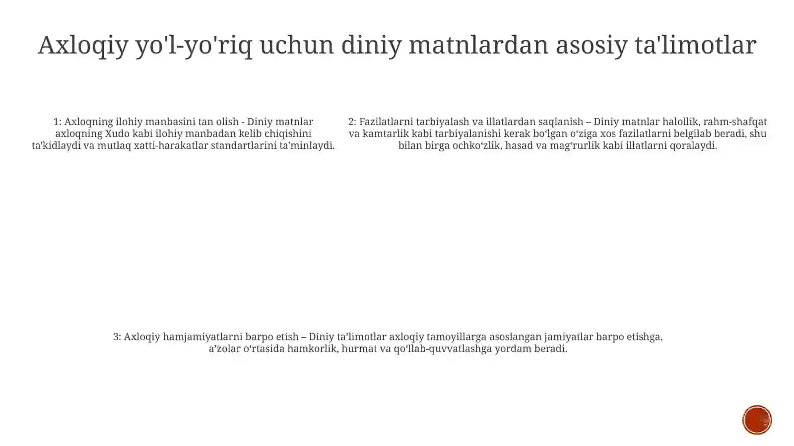 OʻZbekiston Yoshlarining Diniy Manbalardagi Axloqiy Tarbiyaga Oid G'Oyalarni O'Rganishning Ahamiyati 4