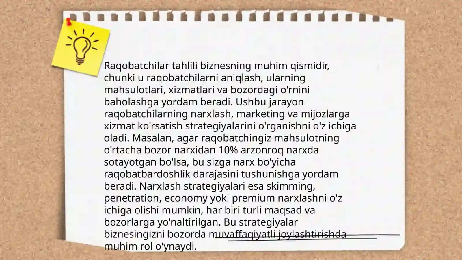 Bozor va talab. Yangi mahsulotlarni narxlash strategiyasi 4