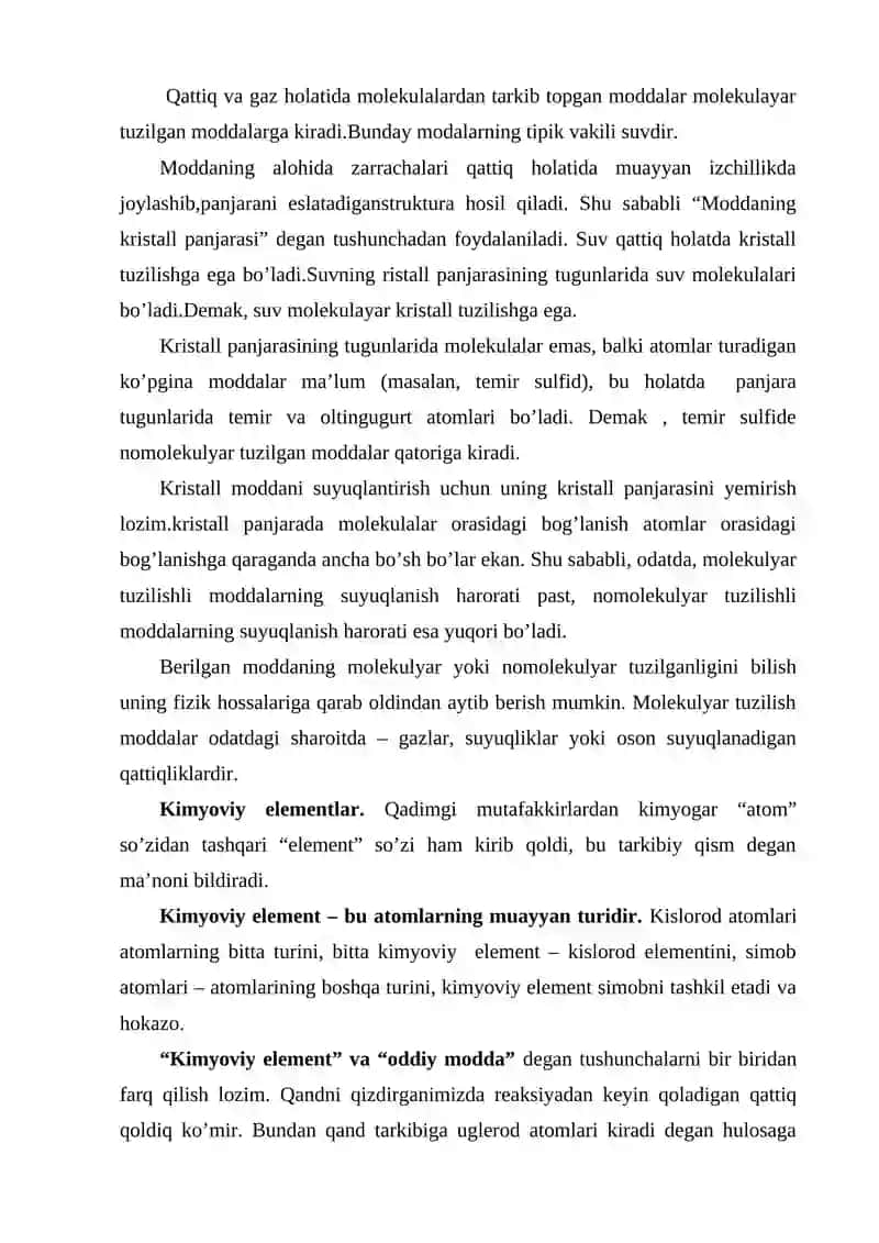 Kimyoda atom-malekulyar talimot 4