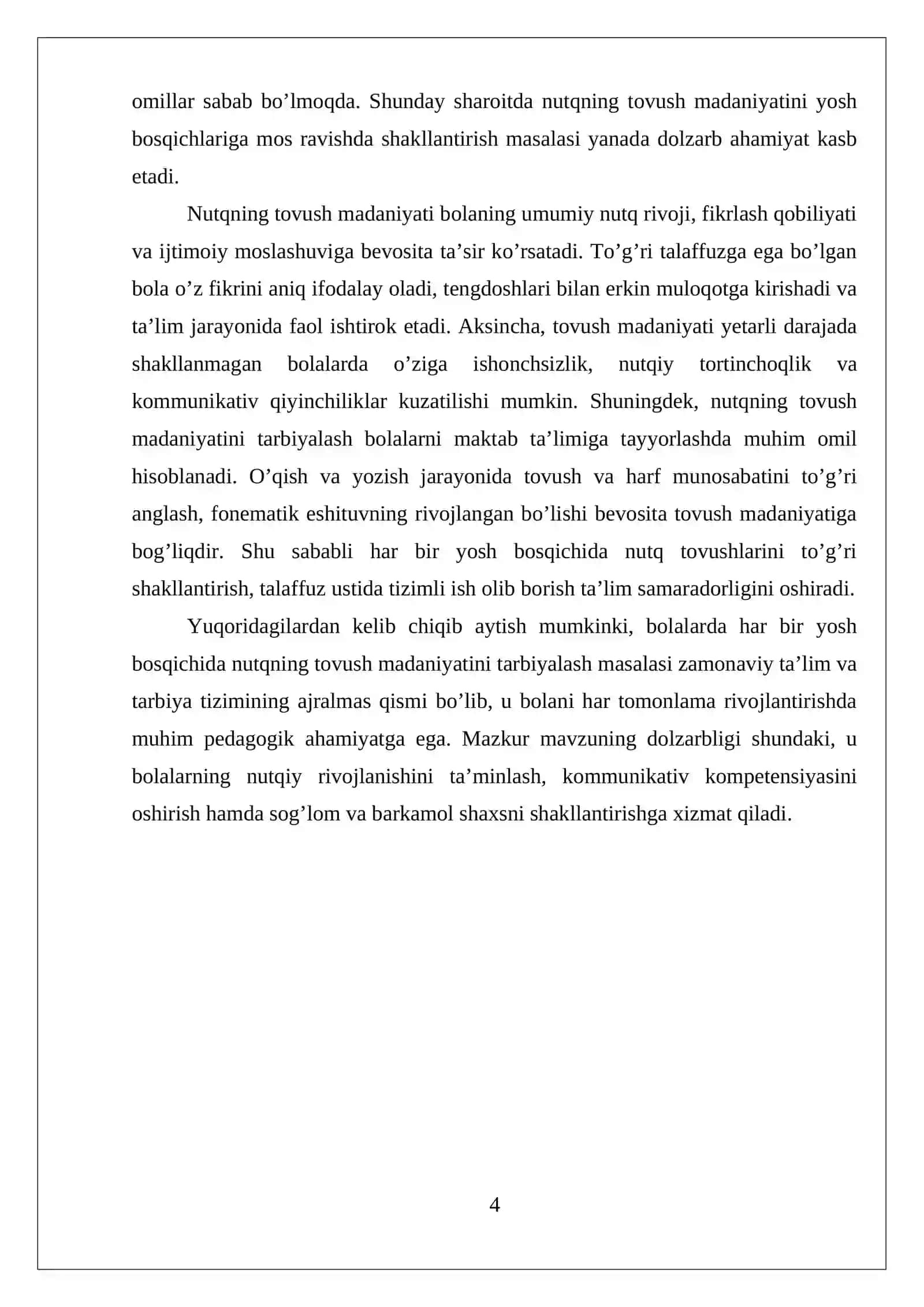 Bolaning har bir yosh bosqichida nutqning tovush madaniyatini tarbiyalash 4