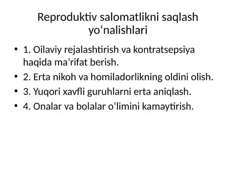 Reproduktiv salomatligini yaxshilashda hamshiralar o‘rni 4