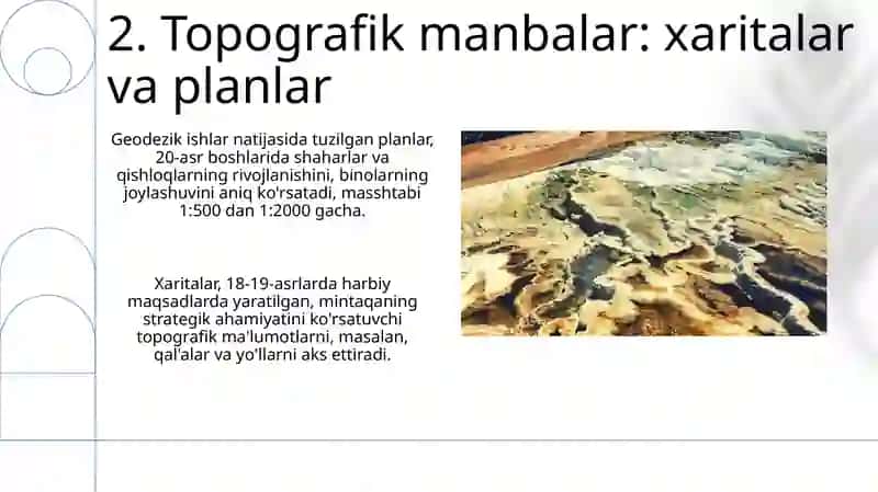O’lka tarixiga oid Topografik va toponomik manbalar 4