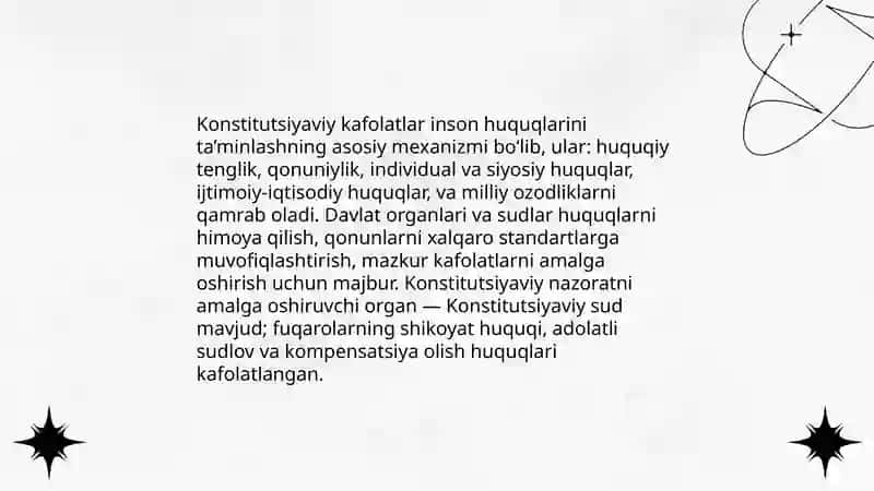 Huquq inson huquqlari jamiyat poydevori 4