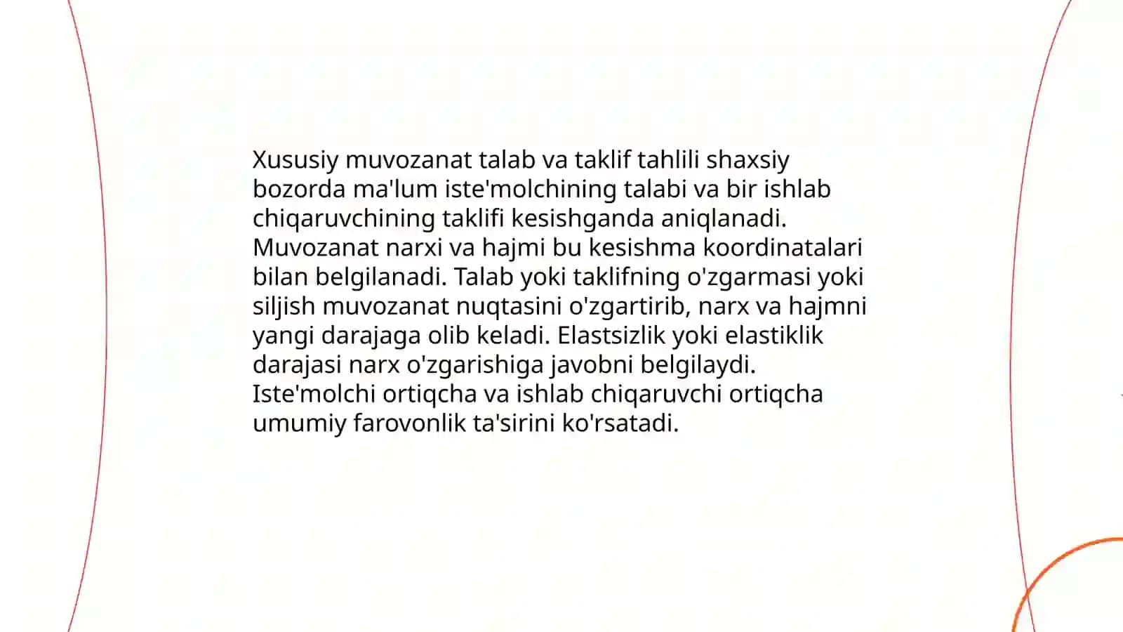 Xususiy va umumiy muvozanat 4