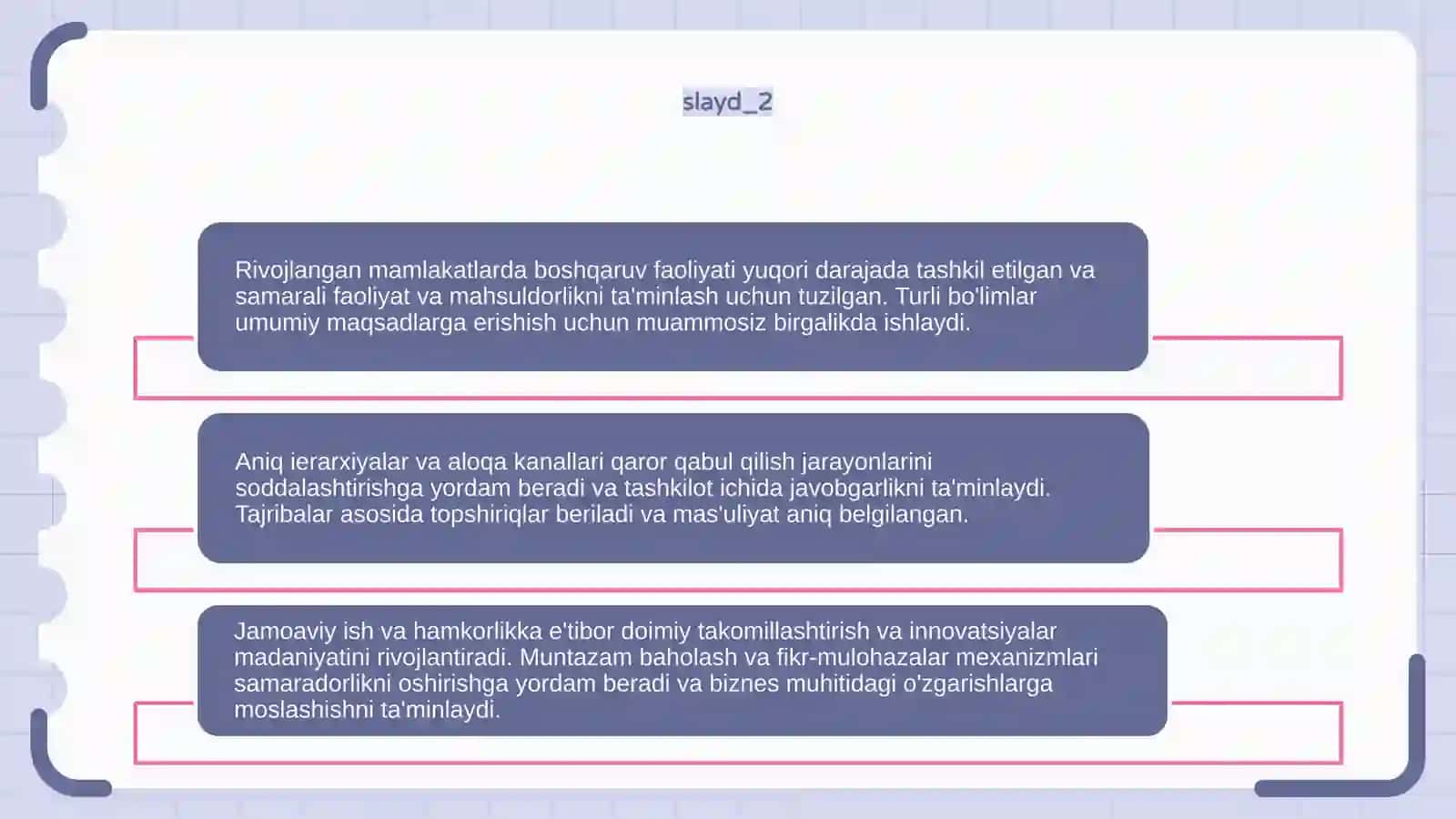Rivojlangan mamlakatlarda boshqaruv faoliyati tashkiliyishi 4