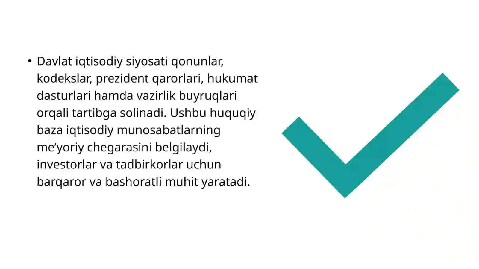 Davlatning iqtisodiy siyosatini amalga oshirish mexanizmi 4