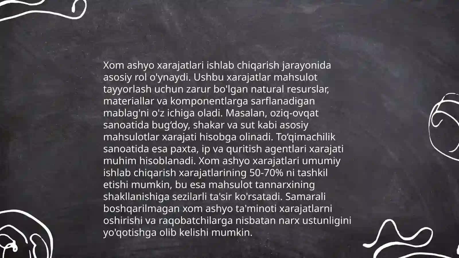 Mahsulot tannarxi 4