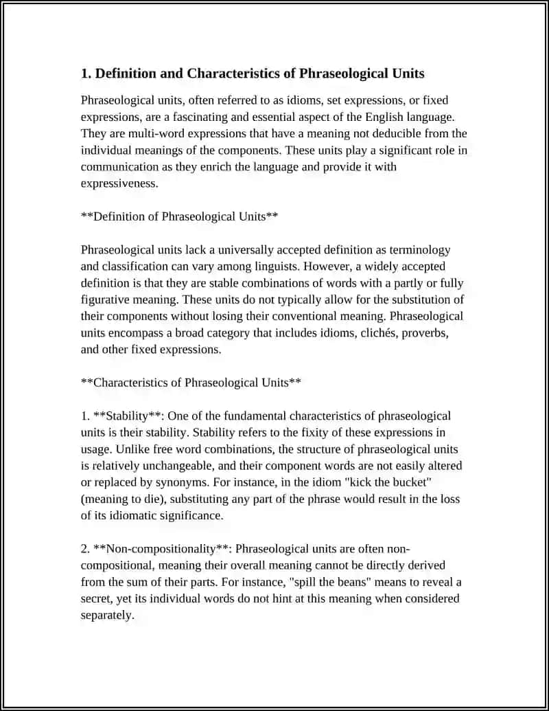Phraseological Units and Phrasal Verbs 4