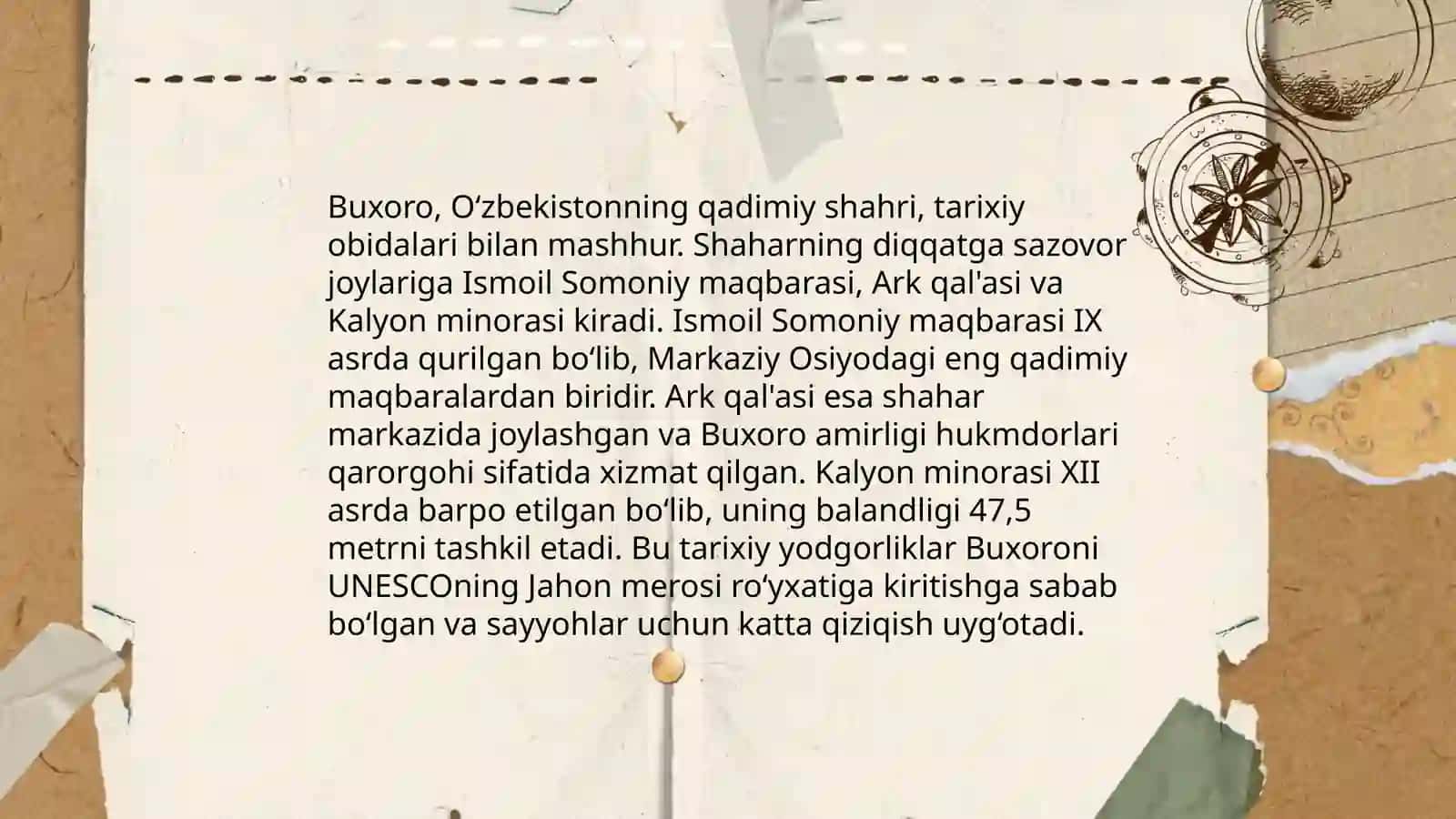 Samarqand shahrining turistik zonalari 4