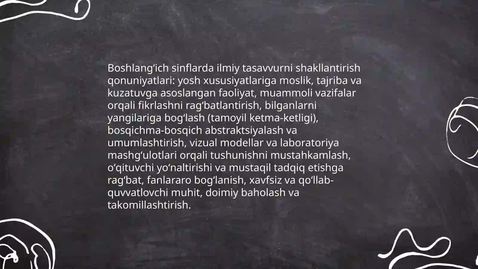 Boshlangʻich taʼlim tabiiy fanlarning tamoyillari va qonuniyatlari 4