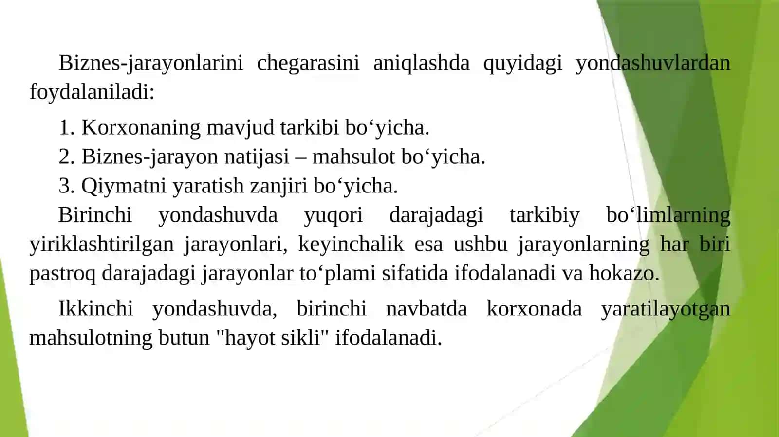 BIZNЕS JАRАYONLАRI VА ULАRNI HISОBGА ОLISH 4