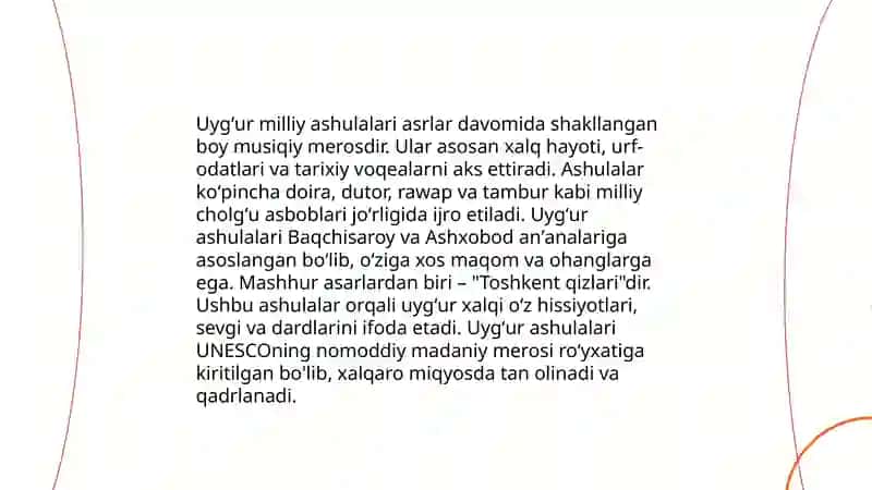 Uygʻur xalq musiqa anʼanalari milliy raqslari cholgʻulari 4