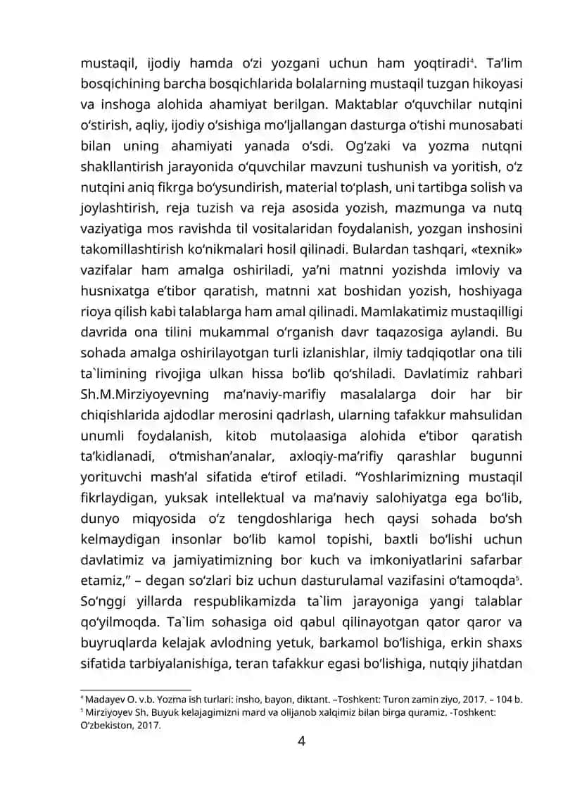 YOZMA ISHLARGA QO’YILADIGAN DTS TALABLARI VA UNING AHAMIYATI 4