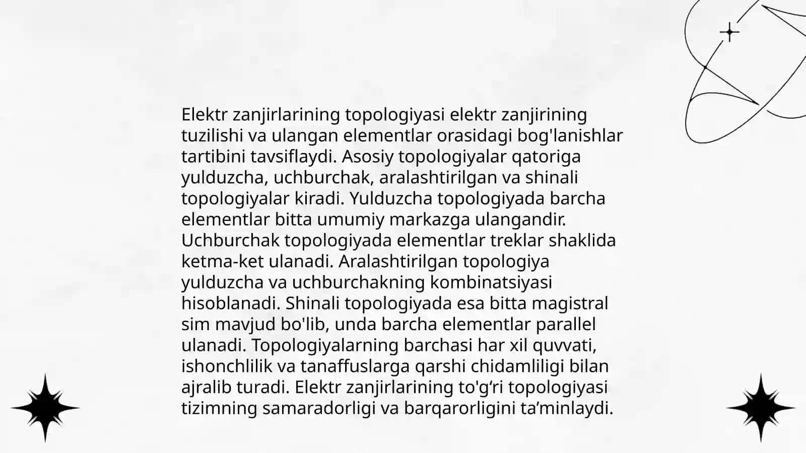 Kirxgof qonunlari asosida murakkab elektr zanjirlarining topologik tenglamalarini tuzish 4