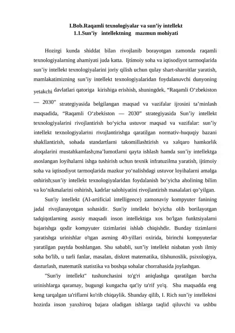Sunʼiy intellektda Big Data va parallel ishlov berish 4