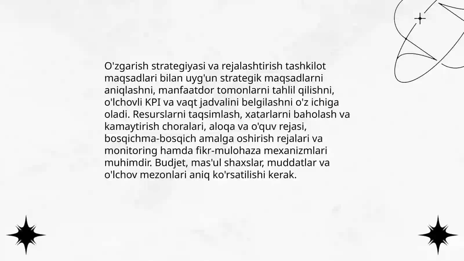 O'zgarishlarni boshqarish 4