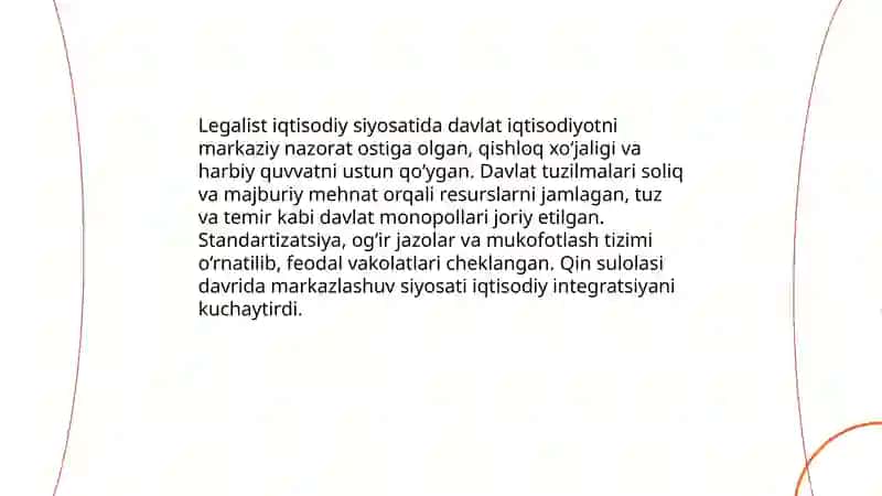Konfutsiy iqtisodiy g'oyalari va davlat roli 4