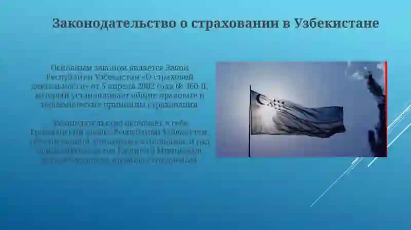 Юридические основы страховой деятельности Узбекистан 4