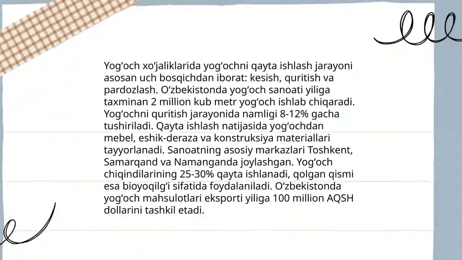 Yogʻoch materiallarini rejalash, yo'nish, arralash, randalash 4