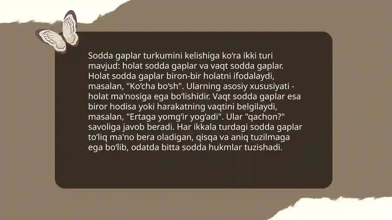Sodda gap sentaksisini oʻqitishni loyhalashtirish 4