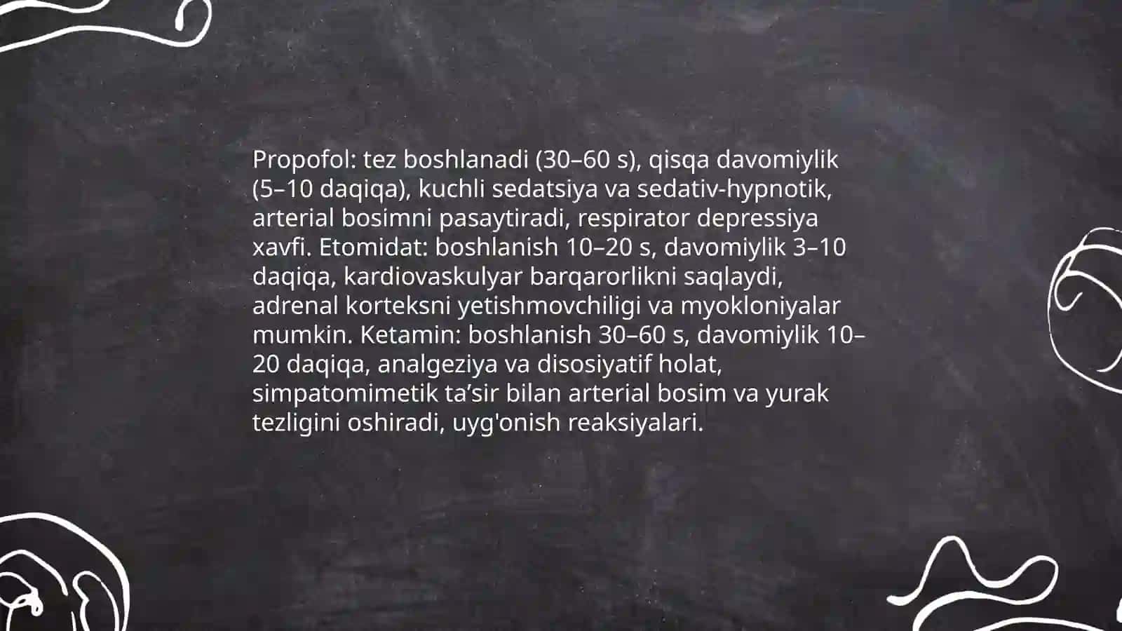 Zamonaviy anestetik vositalar 4
