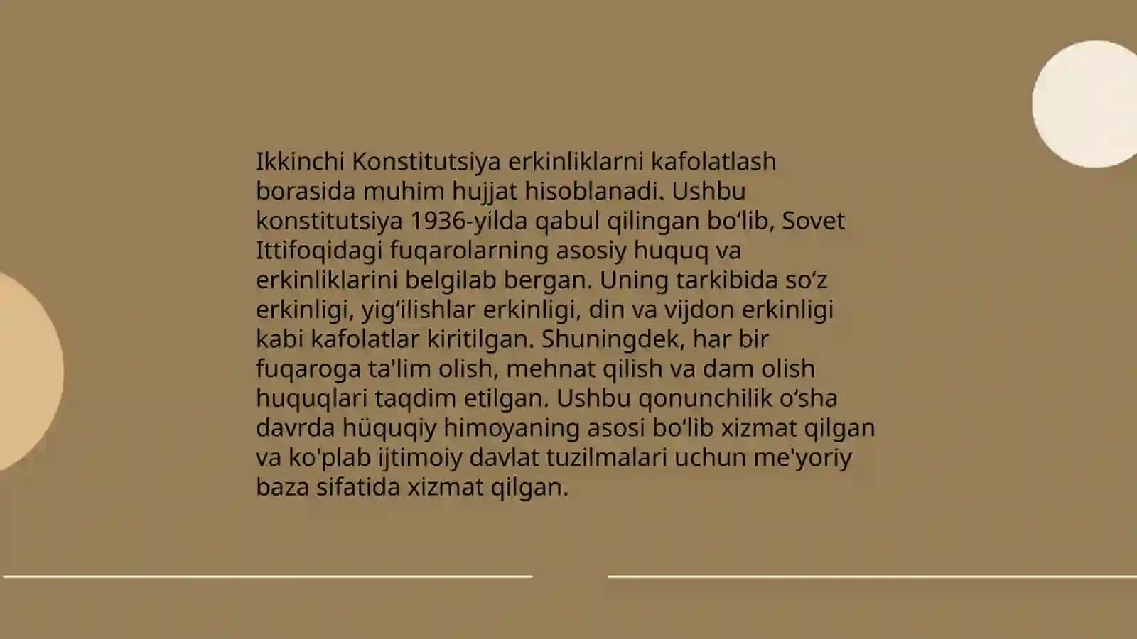 Oʻzbekistonda inson huquq va erkinliklari ta'minlanishining konstitutsiyaviy asoslari 4