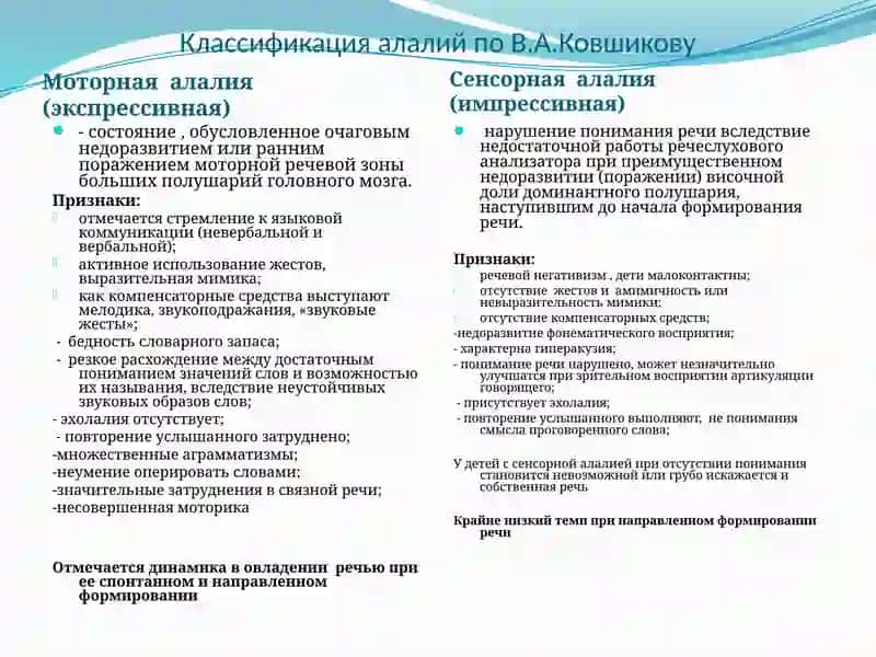 Лексикограмматические и фонетико-фонематические нарушения речи при двигательной алалии 4