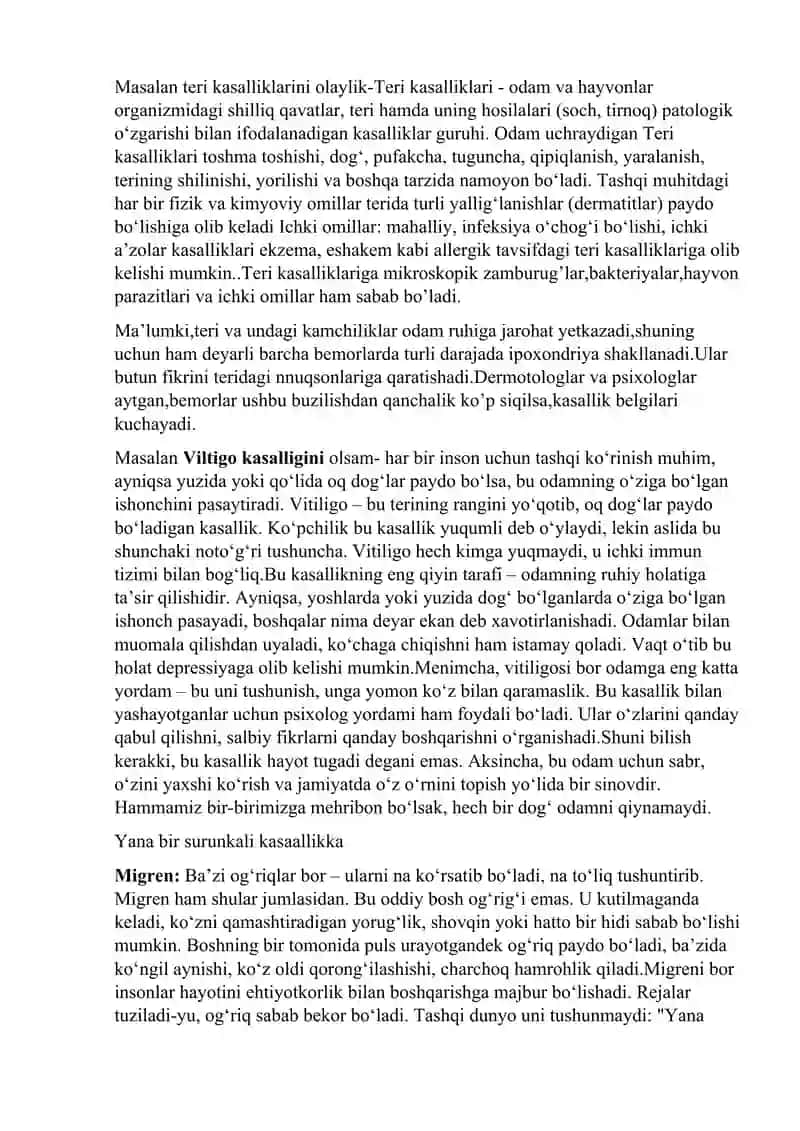Surunkali somatik kasalliklar bilan og’rigan bemorlar psixologiyasi 4