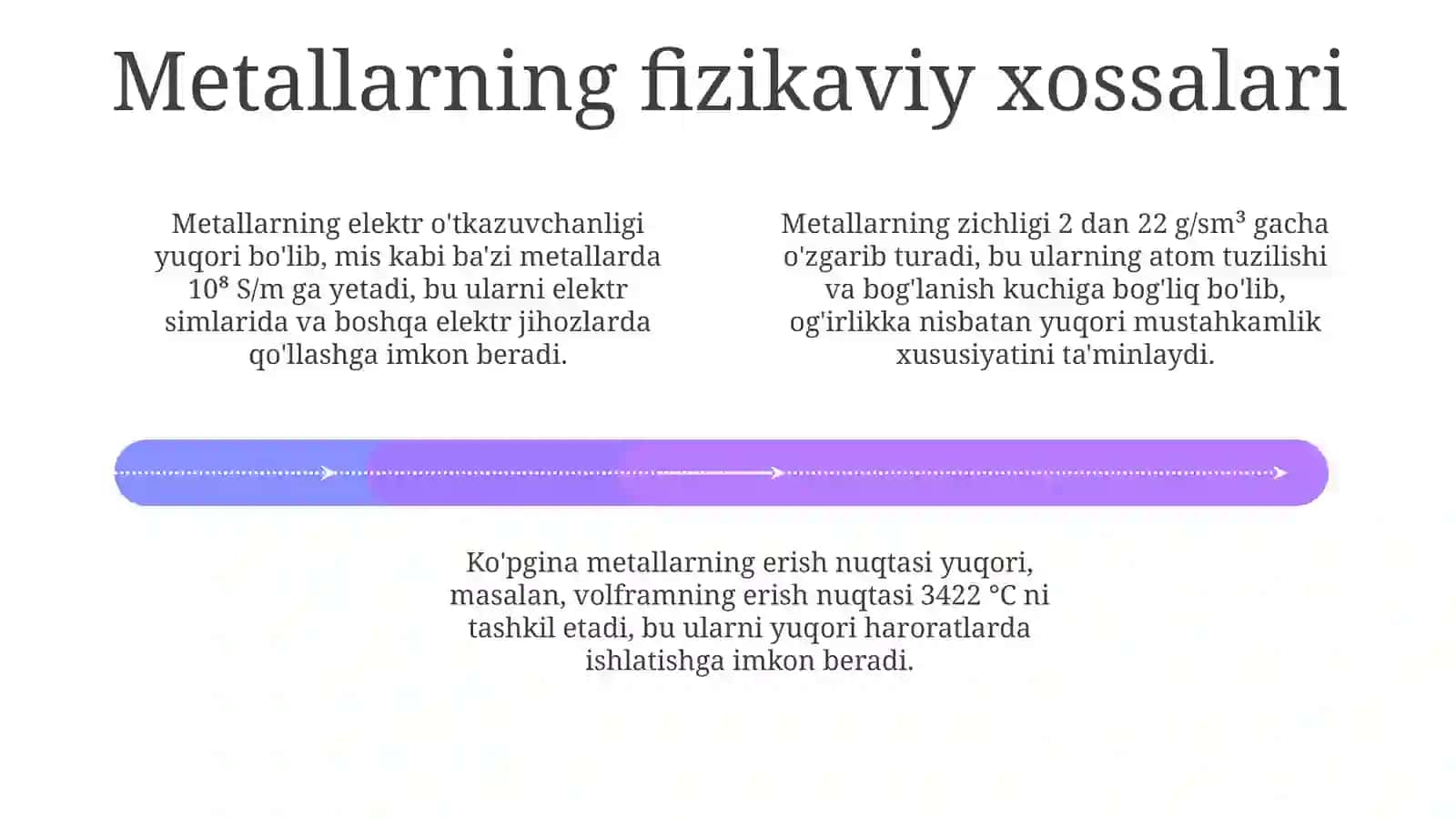 Metallar va qotishmalarning fizikaviy xossalari 4