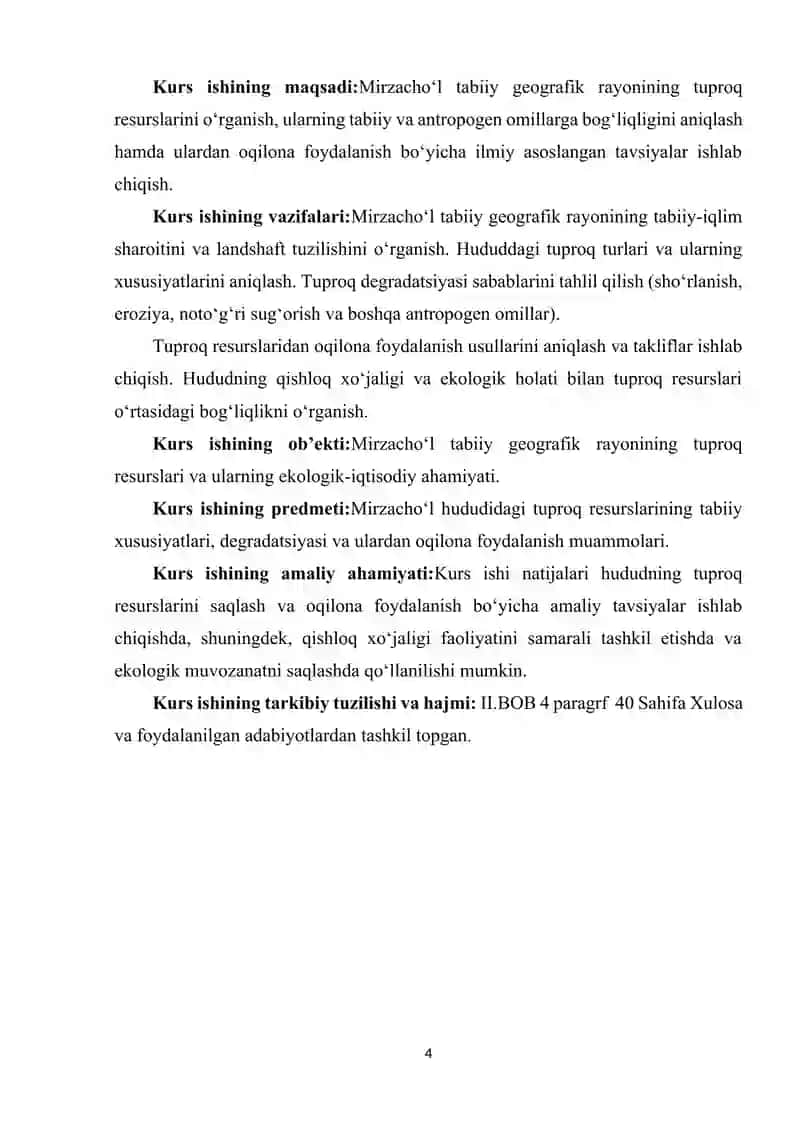 MIRZACHO'L TABIIY GEOGRAFIK RAYONINING TUPROQ RESURSLARI VA ULARDAN OQILONA FOYDALANISH MUAMMOLARI 4
