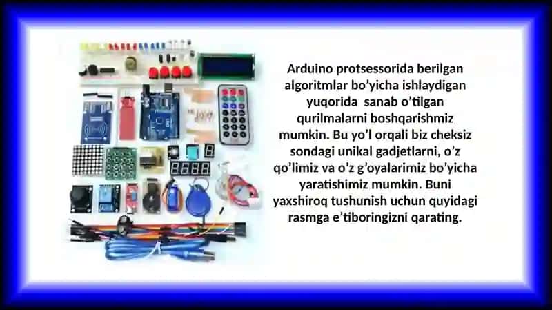 Arduino tizimini o‘rganish 4