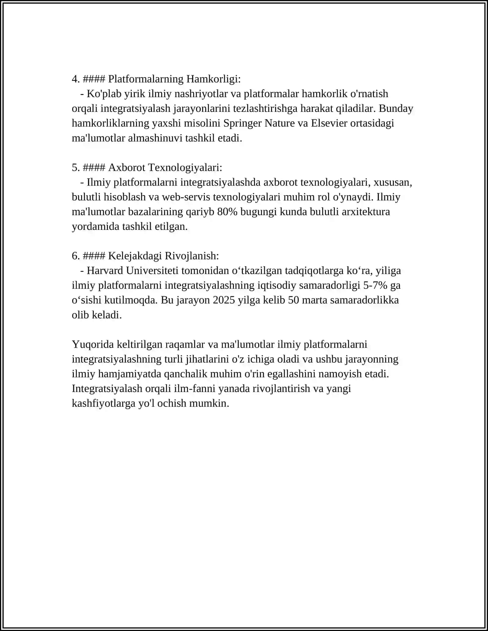 Ilmiy Platformalarni Integratsiyalash 4