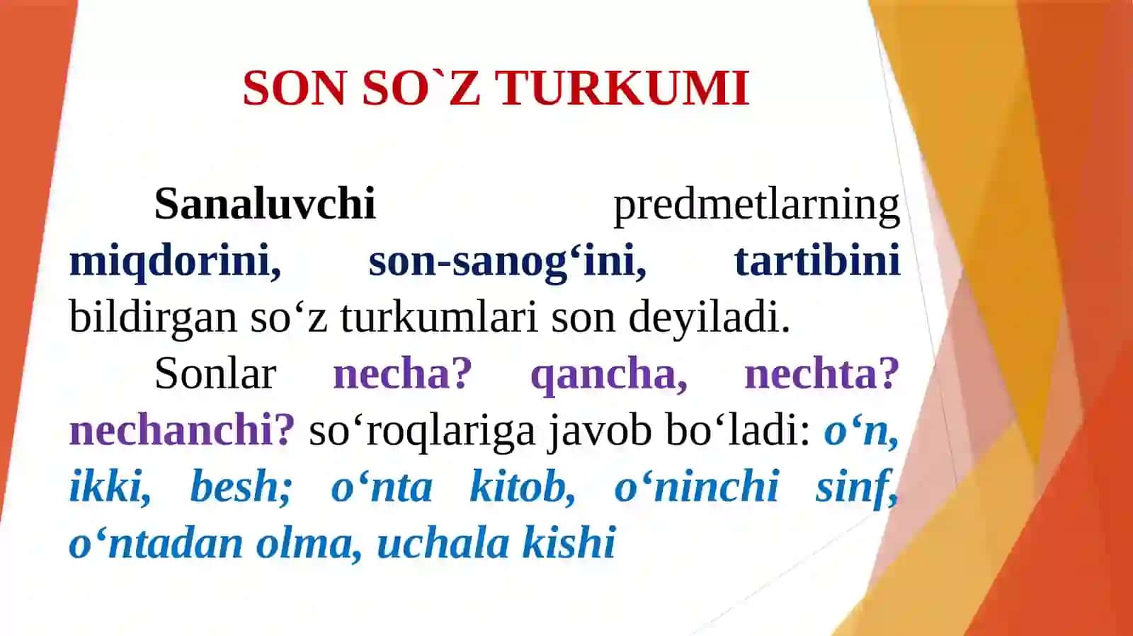 Son so‘z turkumi 4