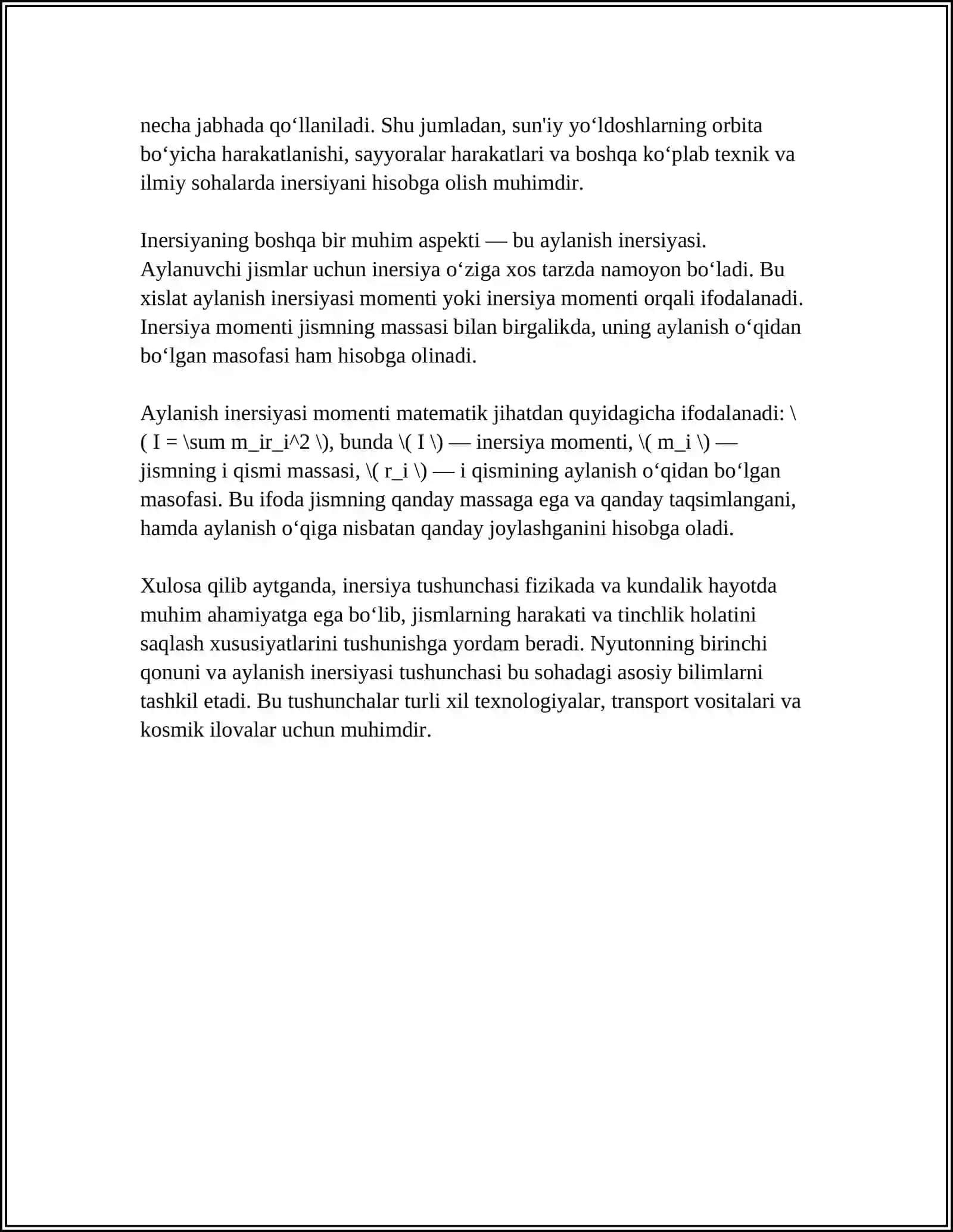KORIORIS INERSIYA KUCHINING YER USTIDAGI JISIMLARGA TASIRI 4