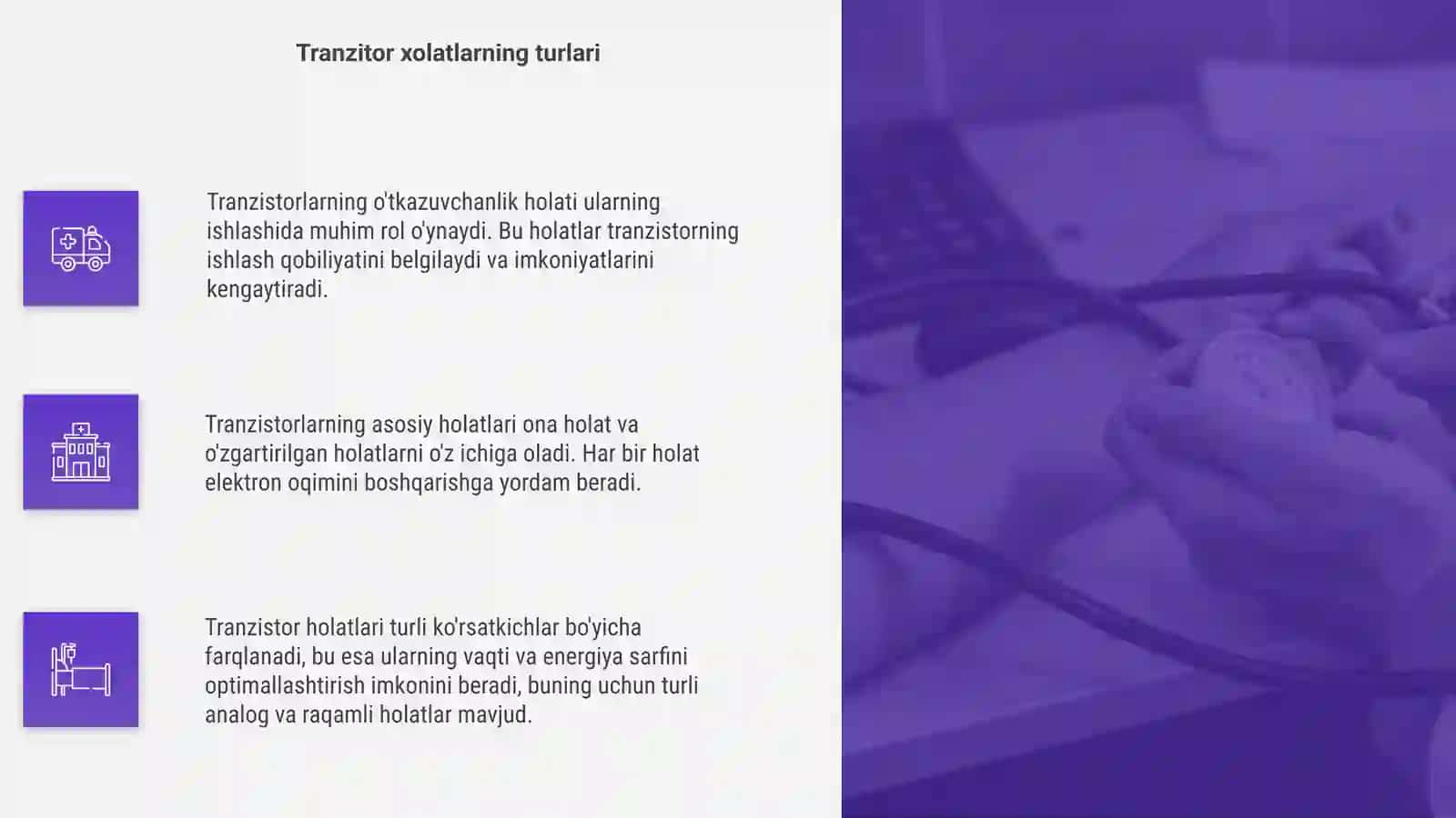 Tranzitor xolatlar 4