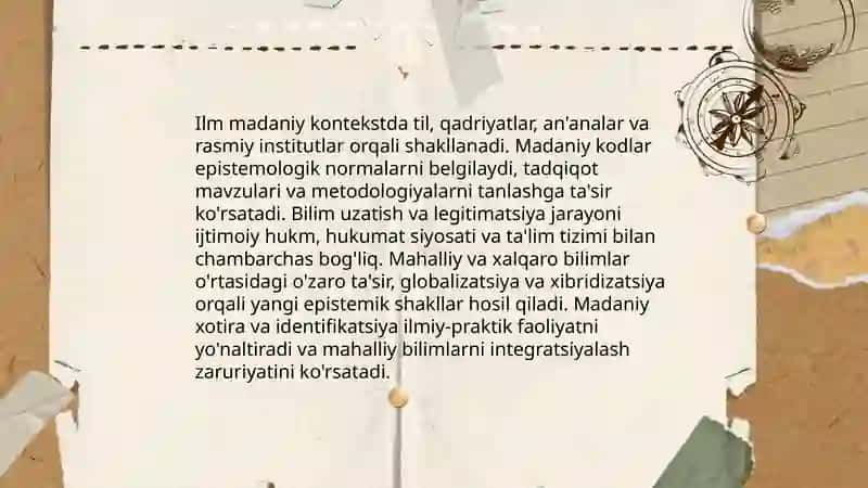 Ilm-fanning zamonaviy ta’rifi: ijtimoiy, madaniy jihatlari 4
