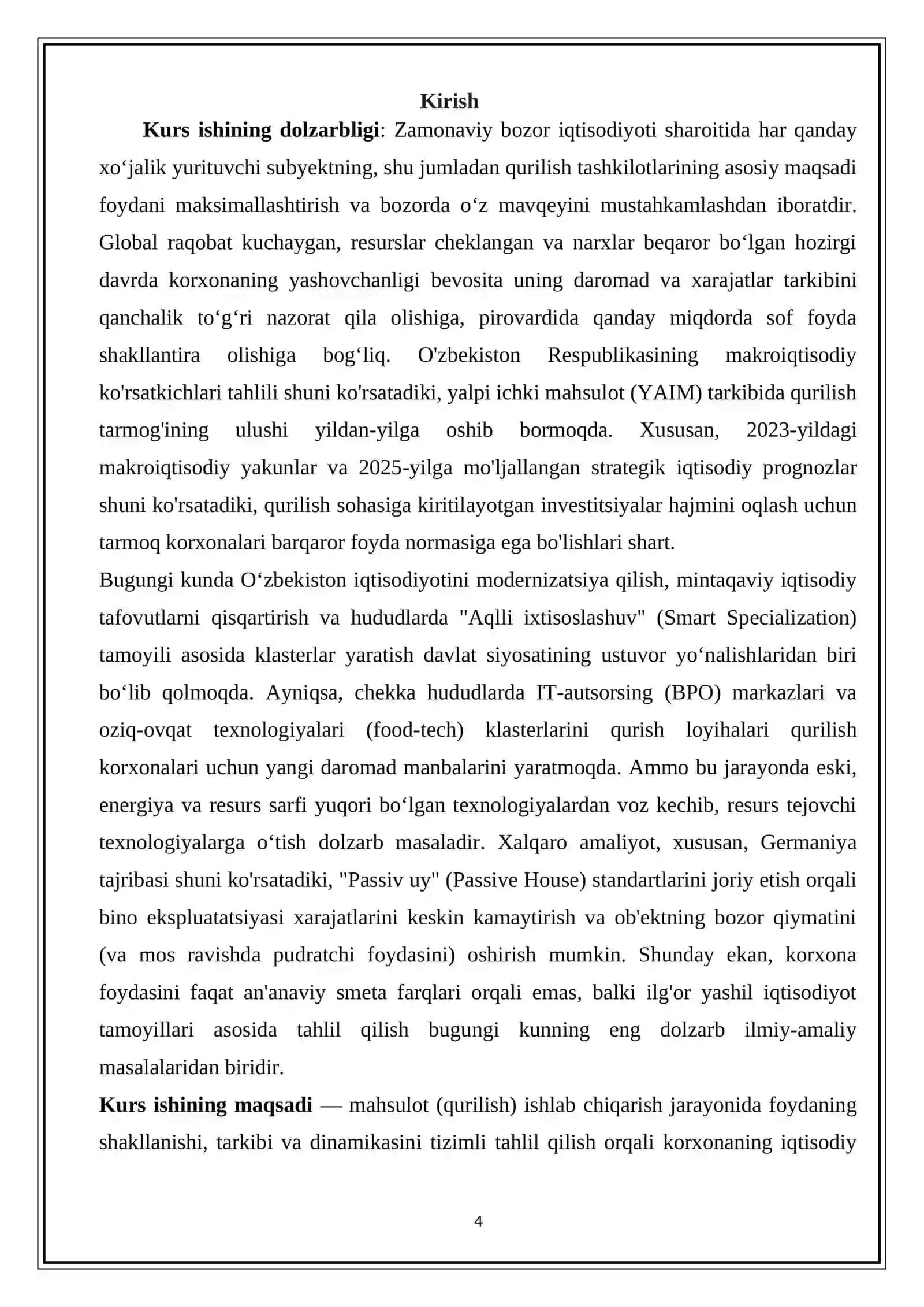 Korxona foydasi va foyda shakllanishini tahlil qilish 4