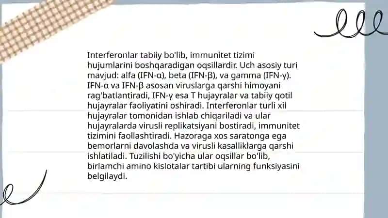 Sitokinlar va interferonlar 4
