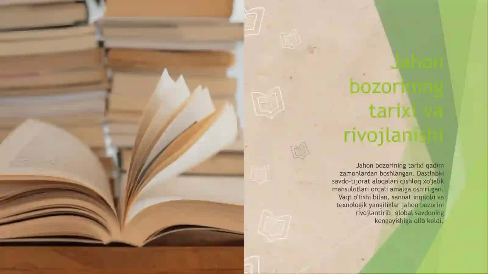 Jahon bozorini tashkil etish 4