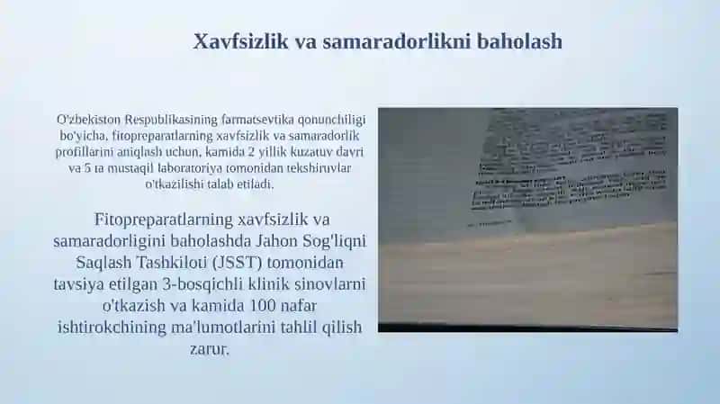 Fitopreparatlarni reglament hujjatlarini rasmiylashtirish qoidalari 4