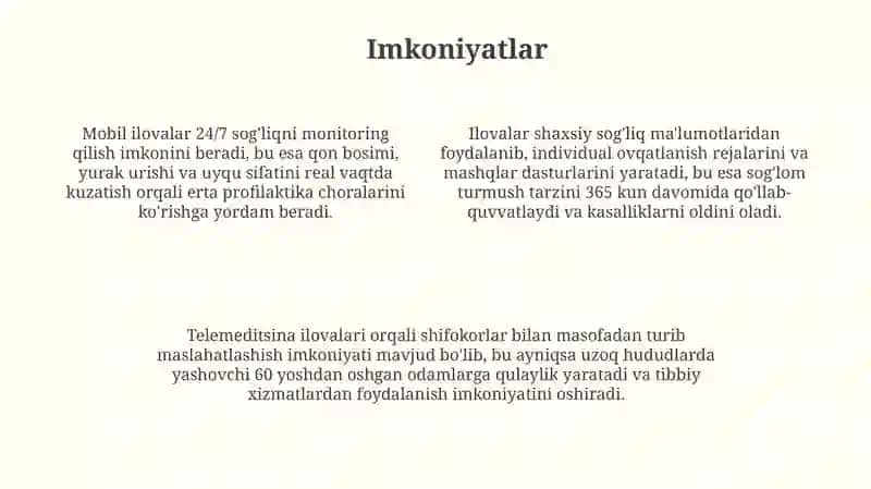 Mobil ilovalar orqali o‘z sog‘ligini nazorat qilish 4