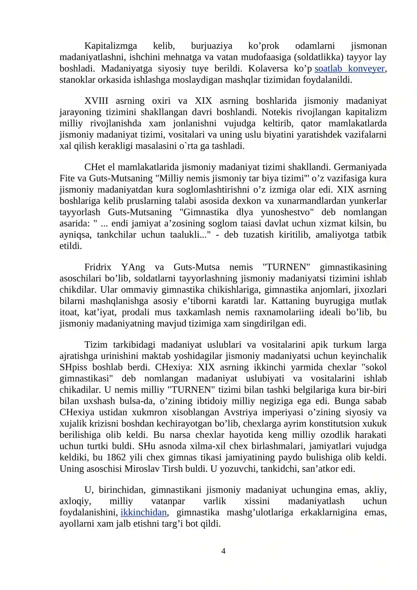 O‘zbekiston Respublikasidagi jismoniy tarbiya tizimining umumiy tavsifi 4