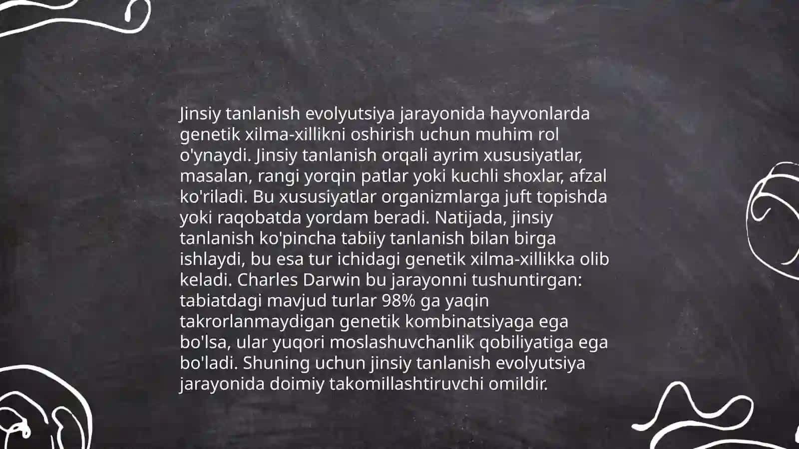 Tabiiy va jinsiy tanlanish nazariyalari 4