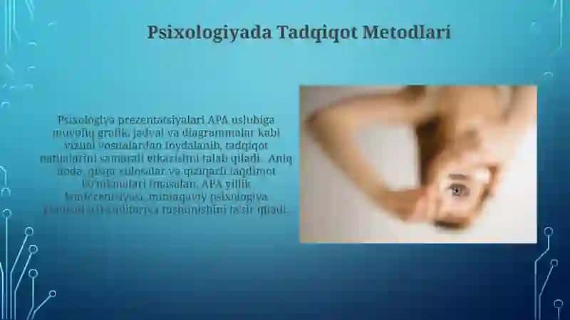 Psixologiya taqdimoti, asosi va metodlari 4