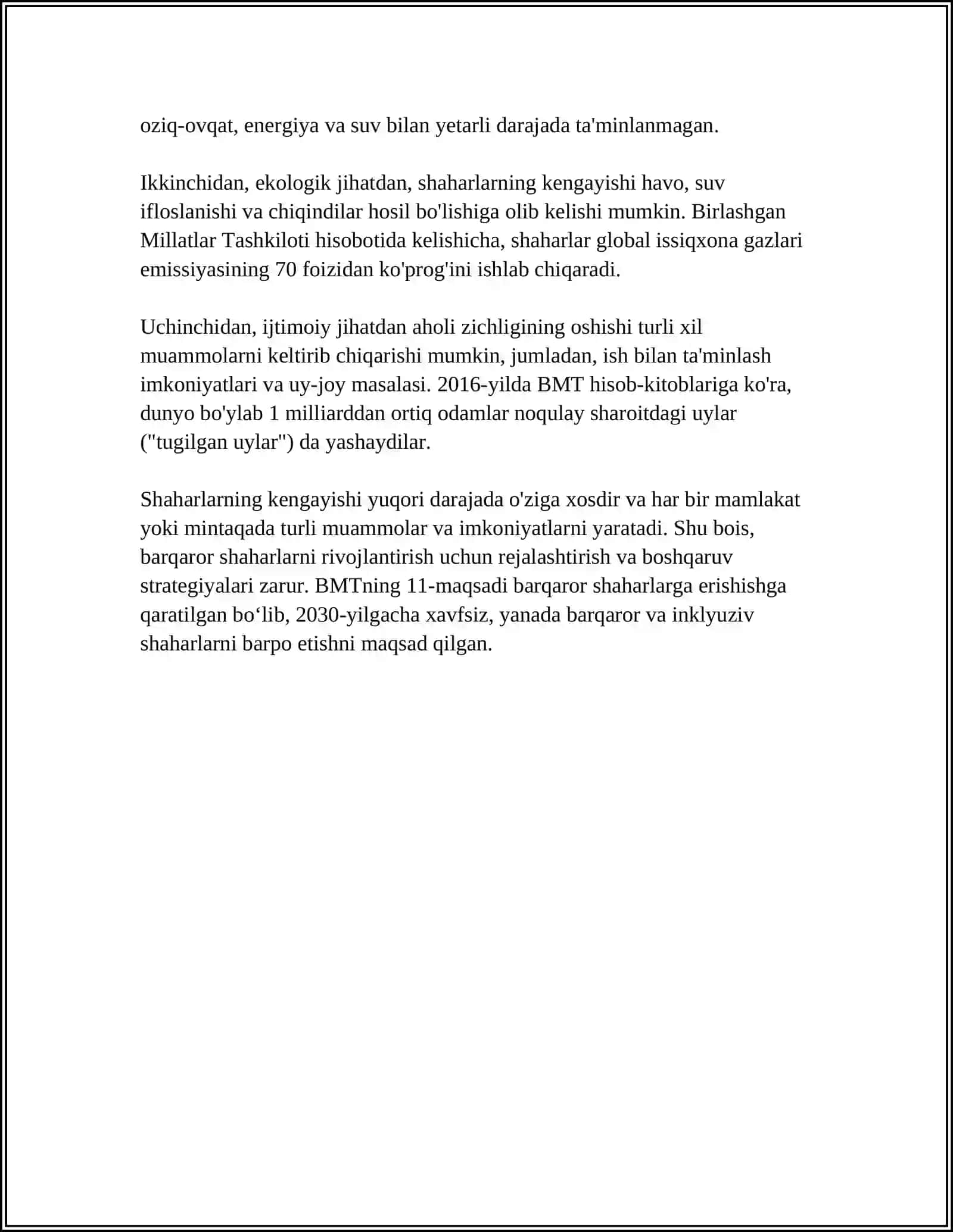 URBANIZATSIYA VA EKOLOGIK MUAMMOLAR 4