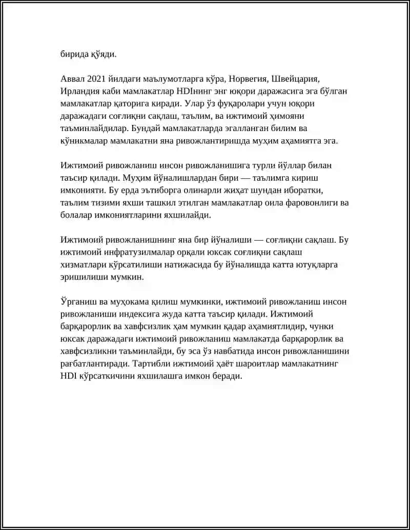 Ижтимоий, сиёсий, иқтисодий ва маданий ҳаётда рўй бераётган ўзгаришларнинг ҳалқаро рейтинг ва индексларда акс этиш 4